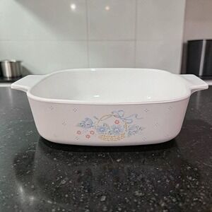 Corning Ware Blue Corn Flower 1L Casserole A-1-B, Vintage Bakeware,‎ Replacement